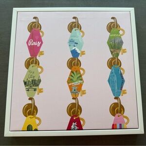 Travel themed key art print